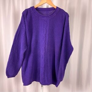 Vintage Purple Crew Neck Sweater